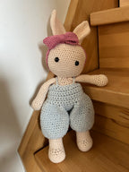 🧶 Handgefertigter gehäkelter Hase🐰