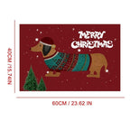 Christmas Dachshund Sausage Dog Doormat