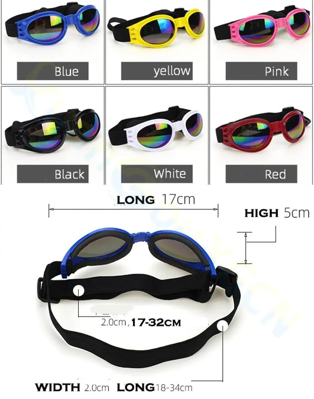 1Pcs Cute Pet Cat Glasses Dog Glasses Pet Products Kitty Toy Dog UV Sunglasses Pet Accessoires Foldable Ski Goggles Multicolor