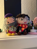 🪄 Handgefertigter gehäkelter Zauberer – Harry Potter oder Dumbledore 🧙‍♂️
