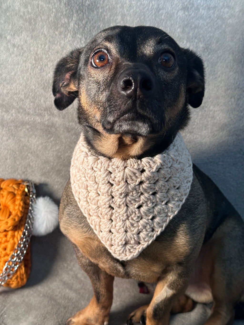 🧶 Handgefertigter gehäkelter Halsschal – weich, gemütlich und einzigartig