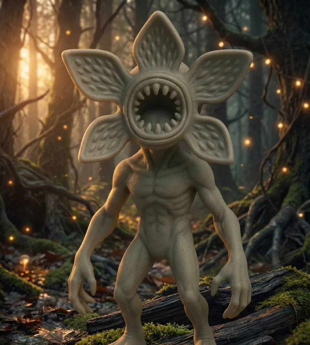 ⭐ 3D Druck Monster Figur | RPG Tabletop Miniatur | Unbemaltes Modell 10cm | Sci-Fi Horror