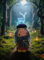 🪄 Handgefertigter gehäkelter Zauberer – Harry Potter oder Dumbledore 🧙‍♂️