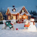 ⭐ Premium Hunde Weihnachtspullover 100% Baumwolle | Warm & Weich | Elk & Santa Design