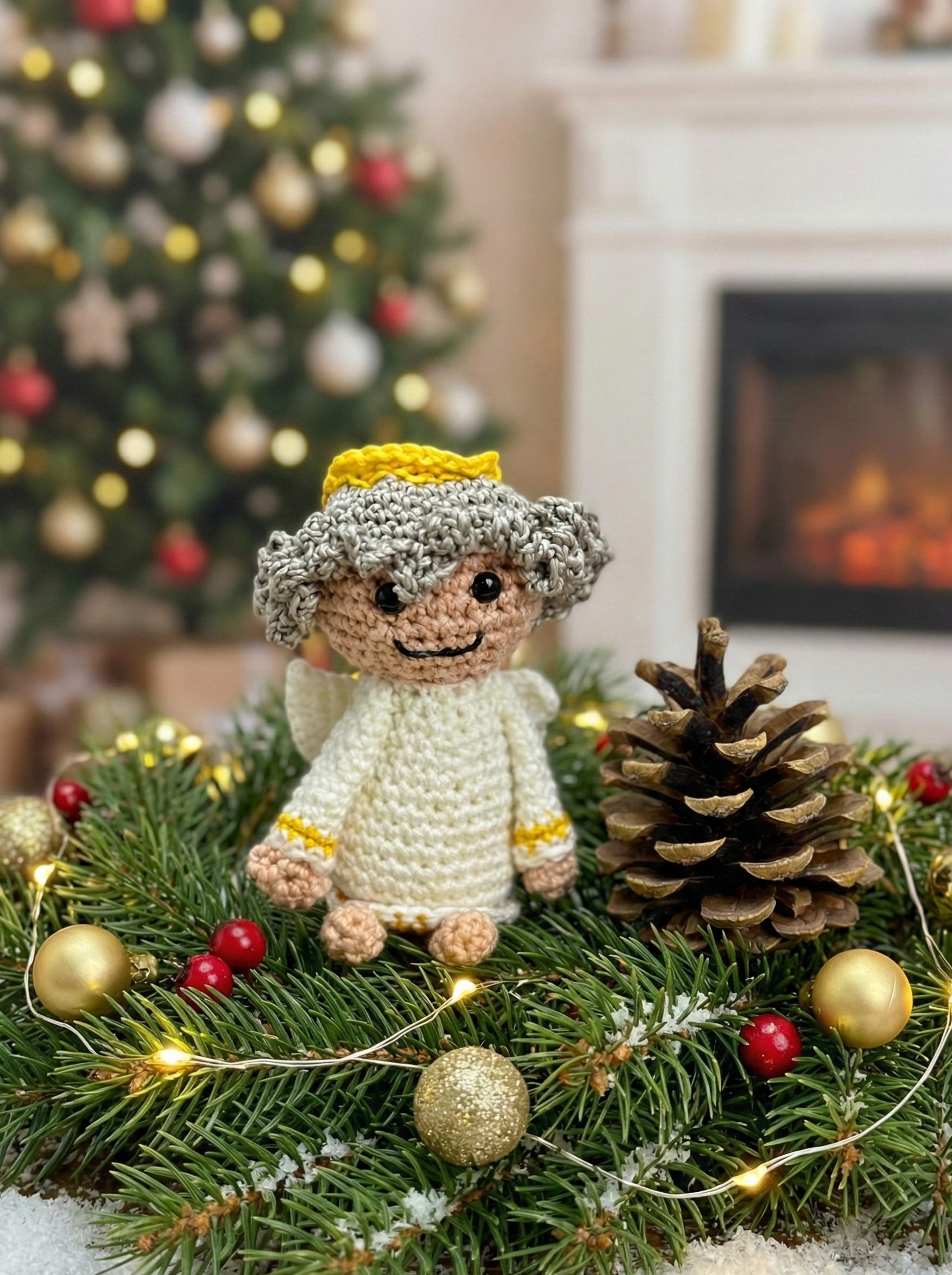 🕊️ Kleiner gehäkelter Engel