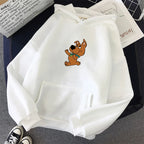 ⭐ Rosa Hunde Hoodie Oversized | Kawaii Sweatshirt Damen | Langarm