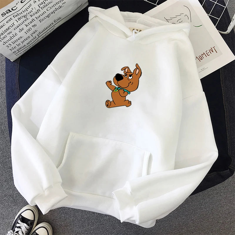 ⭐ Rosa Hunde Hoodie Oversized | Kawaii Sweatshirt Damen | Langarm