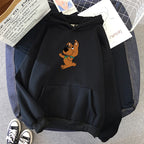 ⭐ Rosa Hunde Hoodie Oversized | Kawaii Sweatshirt Damen | Langarm