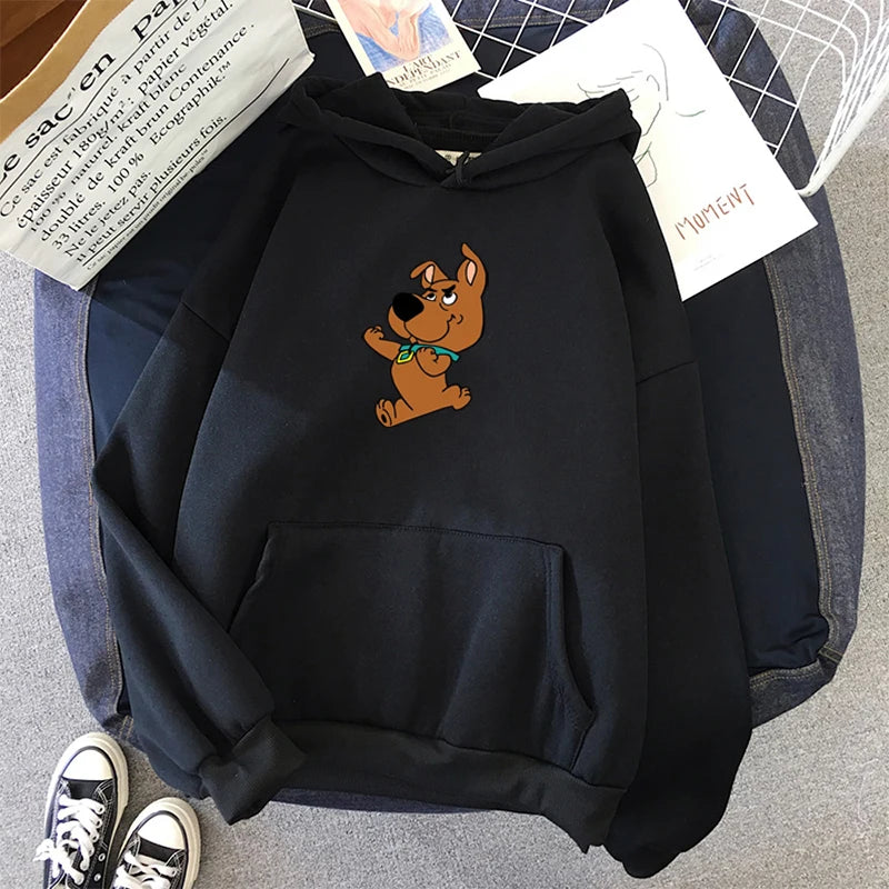 ⭐ Rosa Hunde Hoodie Oversized | Kawaii Sweatshirt Damen | Langarm