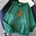 ⭐ Rosa Hunde Hoodie Oversized | Kawaii Sweatshirt Damen | Langarm