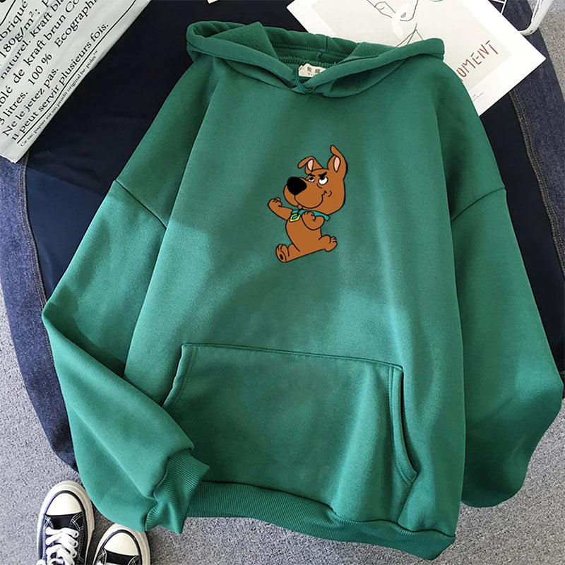 ⭐ Rosa Hunde Hoodie Oversized | Kawaii Sweatshirt Damen | Langarm