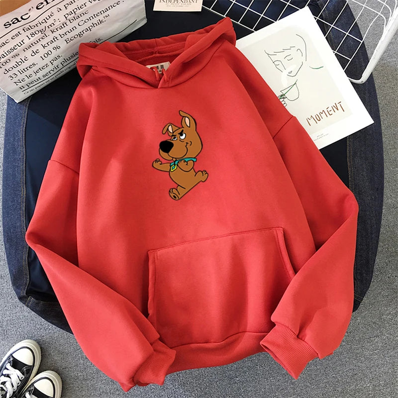 ⭐ Rosa Hunde Hoodie Oversized | Kawaii Sweatshirt Damen | Langarm