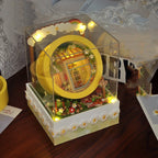 DIY Wooden Dollhouse Casa Miniature Furniture With LED Kit Christmas Cottage Box Doll Houses Assemble Toy for Children Gifts