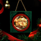 DIY Wooden Dollhouse Casa Miniature Furniture With LED Kit Christmas Cottage Box Doll Houses Assemble Toy for Children Gifts