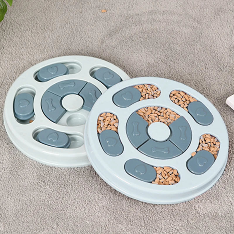 Interactive Slow Feeder Toy for Dogs – Educational Puzzle Food Bowl
