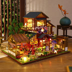 ⭐ DIY Miniatur Haus Bausatz Holz | Asiatischer Teegarten & Puppenhaus | Modellbau 14+ Deko