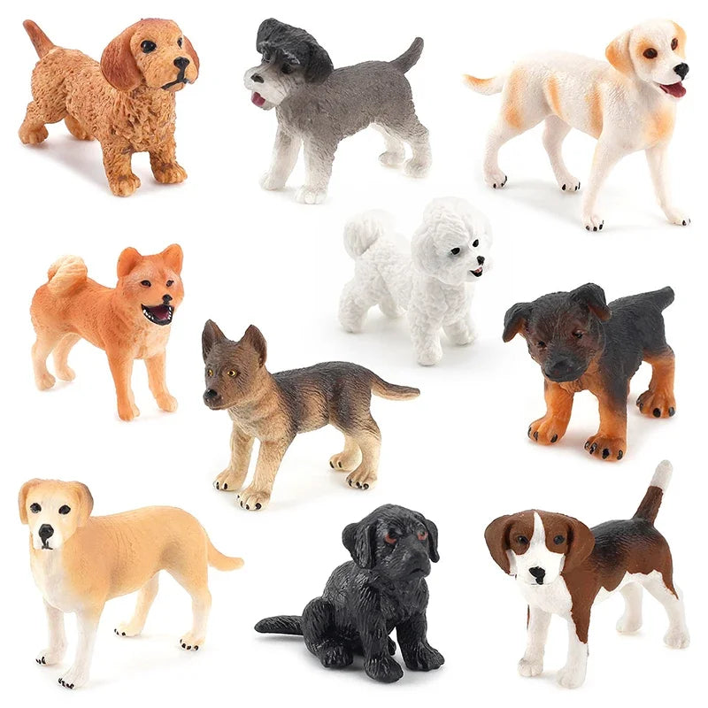 ⭐ Miniatur Hundefigur Deko | Realistische PVC Figur für Bonsai Auto & Schreibtisch