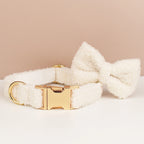 Handgefertigtes gestricktes Hundehalsband &amp; Leinen-Set — Personalisierte gewebte Accessoires für Herbst, Winter &amp; Weihnachten 