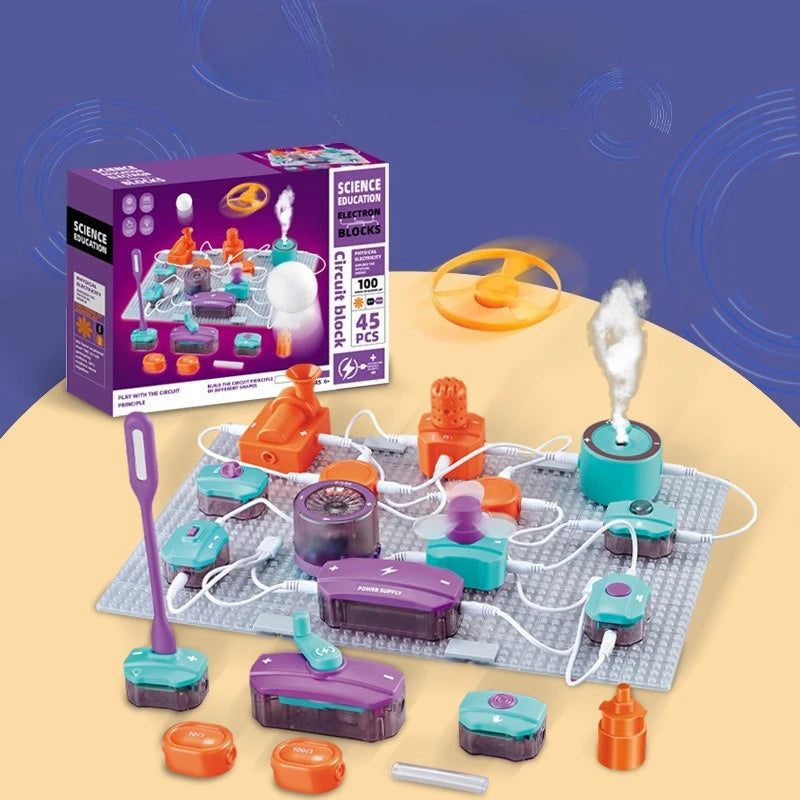 DIY Electronic Circuit Building Block Assembly Educational Toys DIY Scientific  Experiment Teaching Aids Students Physics Toys