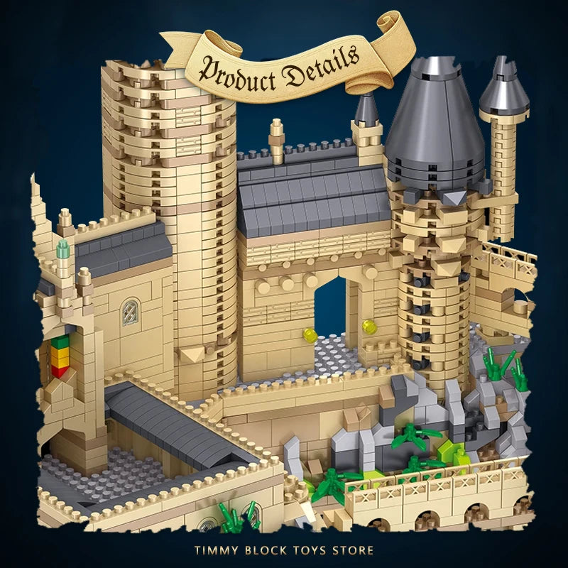 ⭐ Magic Castle Micro Blocks | 6000+ Teile Schloss Bausatz | Mini Steine Modellbau | Kein Standard!