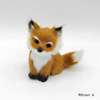 ⭐ Realistische Tierfigur Deko | Katze Fuchs Eule Hase mit Fell | Simulation Modell | Deko