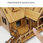3diy Wooden 3D Puzzle Board Handmade Building Model Toy House Children's Gift