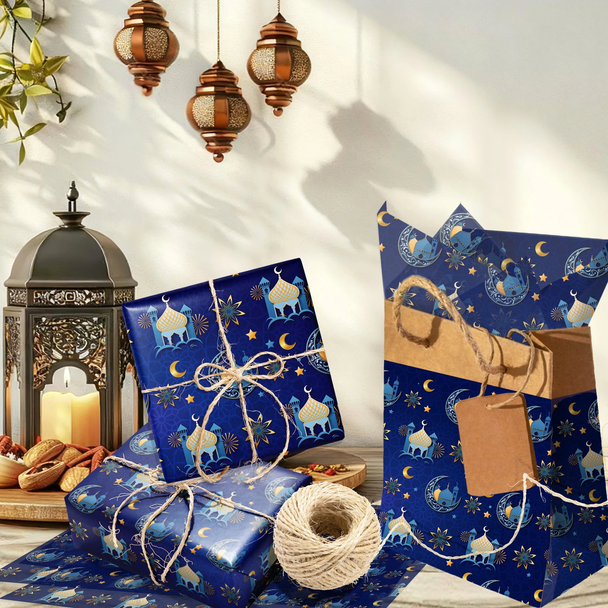 ⭐Ramadan Seidenpapier Set | Eid Geschenkverpackung | Transparentes Deko Papie