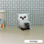 ⭐ Realistische Tierfigur Deko | Katze Fuchs Eule Hase mit Fell | Simulation Modell | Deko