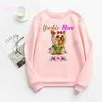 Women Funny Dog Lover Hoodies A Schnauzer Stole My Heart Graphic Print Sweatshirt Harajuku Kawaii Winter/Spring/Autumn Clothes