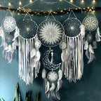 5pcs/set Dream Catchers Boho Home Decor Macrame Dream Catchers Wall Hangings Moon Ramadan Dreamcatcher Kids Nursery Ornament