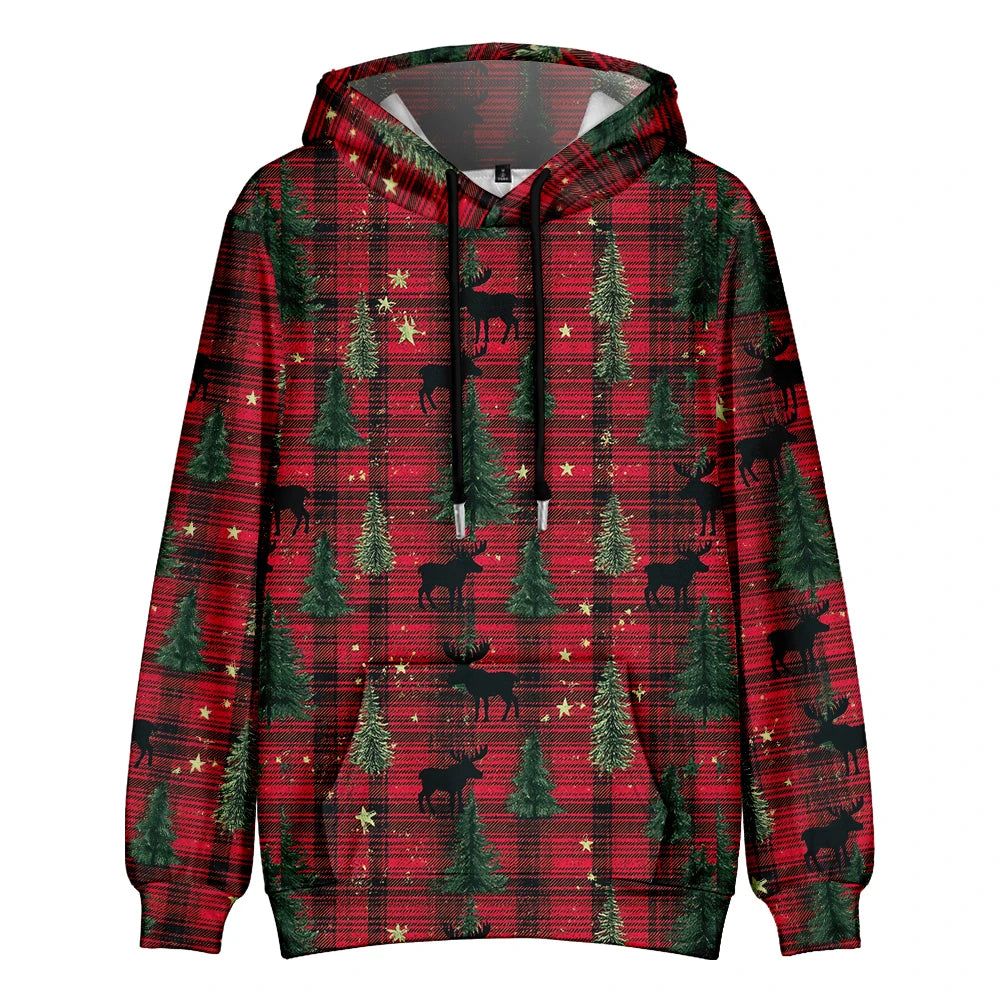 ⭐ Ugly Christmas Hoodie Damen & Herren | 3D Druck Weihnachtspullover | Lustig & Bunt