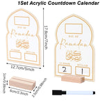 Ramadan Countdown Calendar Eid Mubarak Ornament Ramadan Decoration 2026 For Home Ramadan Kareem Islamic Muslim Party Decor Gifts