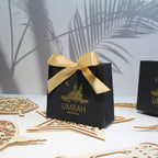 ⭐ 50x Umrah Mubarak Geschenkboxen | Gastgeschenke Verpackung für Datteln & Süßes | Papierbox
