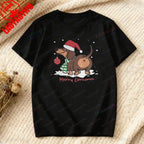 ⭐ Dackel T-Shirt Weihnachten | 100% Baumwolle | Lustiges Dachshund Motiv | Damen & Herren