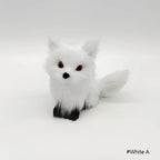 ⭐ Realistische Tierfigur Deko | Katze Fuchs Eule Hase mit Fell | Simulation Modell | Deko