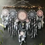 5pcs/set Dream Catchers Boho Home Decor Macrame Dream Catchers Wall Hangings Moon Ramadan Dreamcatcher Kids Nursery Ornament