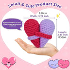 Funny Crochet Gifts for Forever Best Friend Birthday Gifts Decoration Cute Handmade Knitted with Card Emotional Friend Support