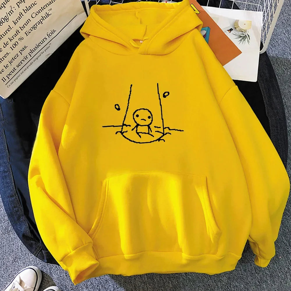 The Binding of Isaac Graphic Hoodies Long Sleeve Funny Sweatshirt Graphic Printing Casual Clothing Fashion Sudaderas Pullovers