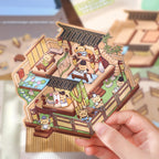 3D DIY House Sticker Scene Handmade Isometric Miniature Room Sticker 3D Visual Stickers PET Creative Gifts for Kids