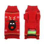 🎄 Christmas Dog Sweater — Warm Knitted Winter Outfit for Dogs & Puppies