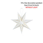 Hollow Star Hanging Pendant Light Eid Mubarak Ramadan Kareem Decoration 2024 paper Lantern Islamic Muslim Party Supplies wedding
