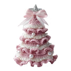 ⭐ DIY Häkelset Weihnachtsbaum | 20cm Tannenbaum mit Perlen & Schleife | Anfänger Kit