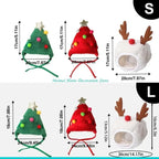 ⭐ Weihnachtsbaum Mütze für Hunde & Katzen | Lustiges Kostüm mit Stern | Weich & Fotogen