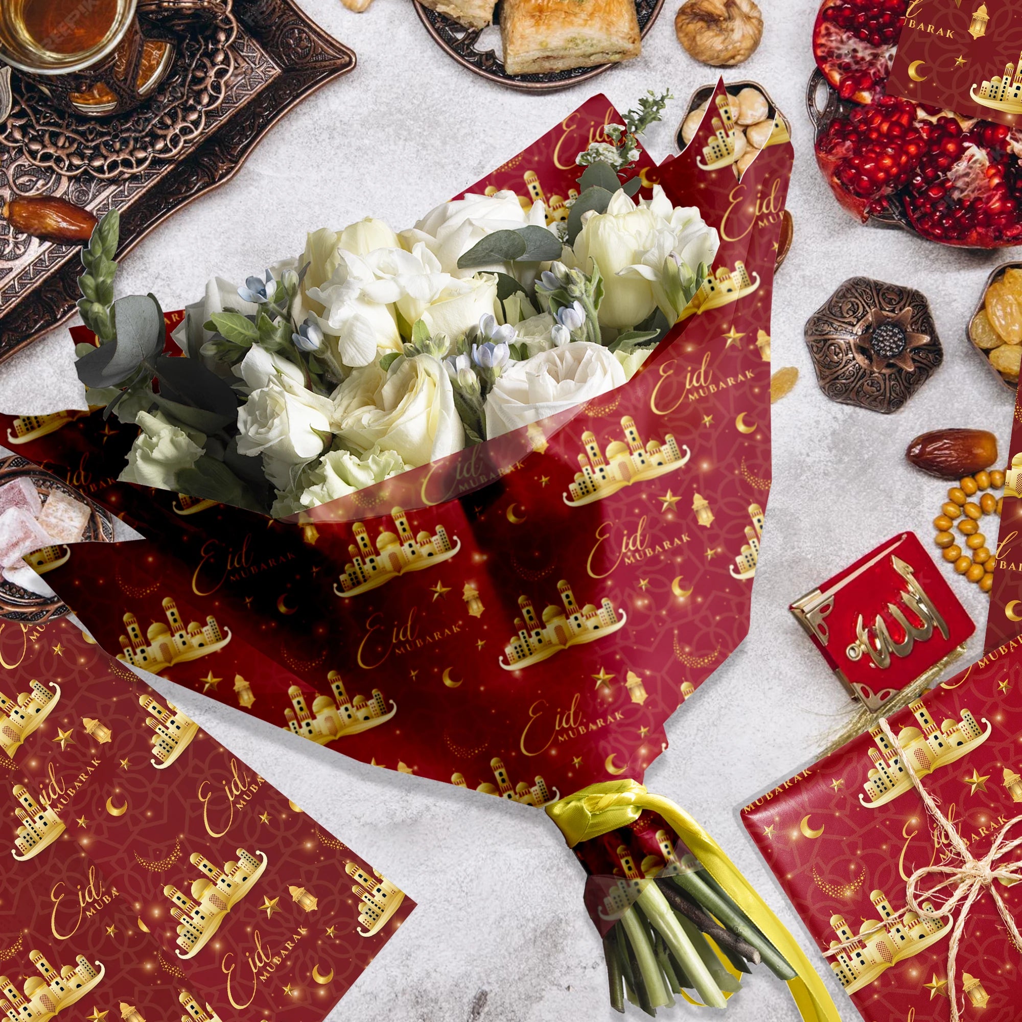 ⭐Ramadan Seidenpapier Set | Eid Geschenkverpackung | Transparentes Deko Papie