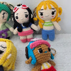 Handmade Crochet Anime Characters Keychain Perfect Gift Doll Key Ring Pendant Kawaii Figure Decoration Gift
