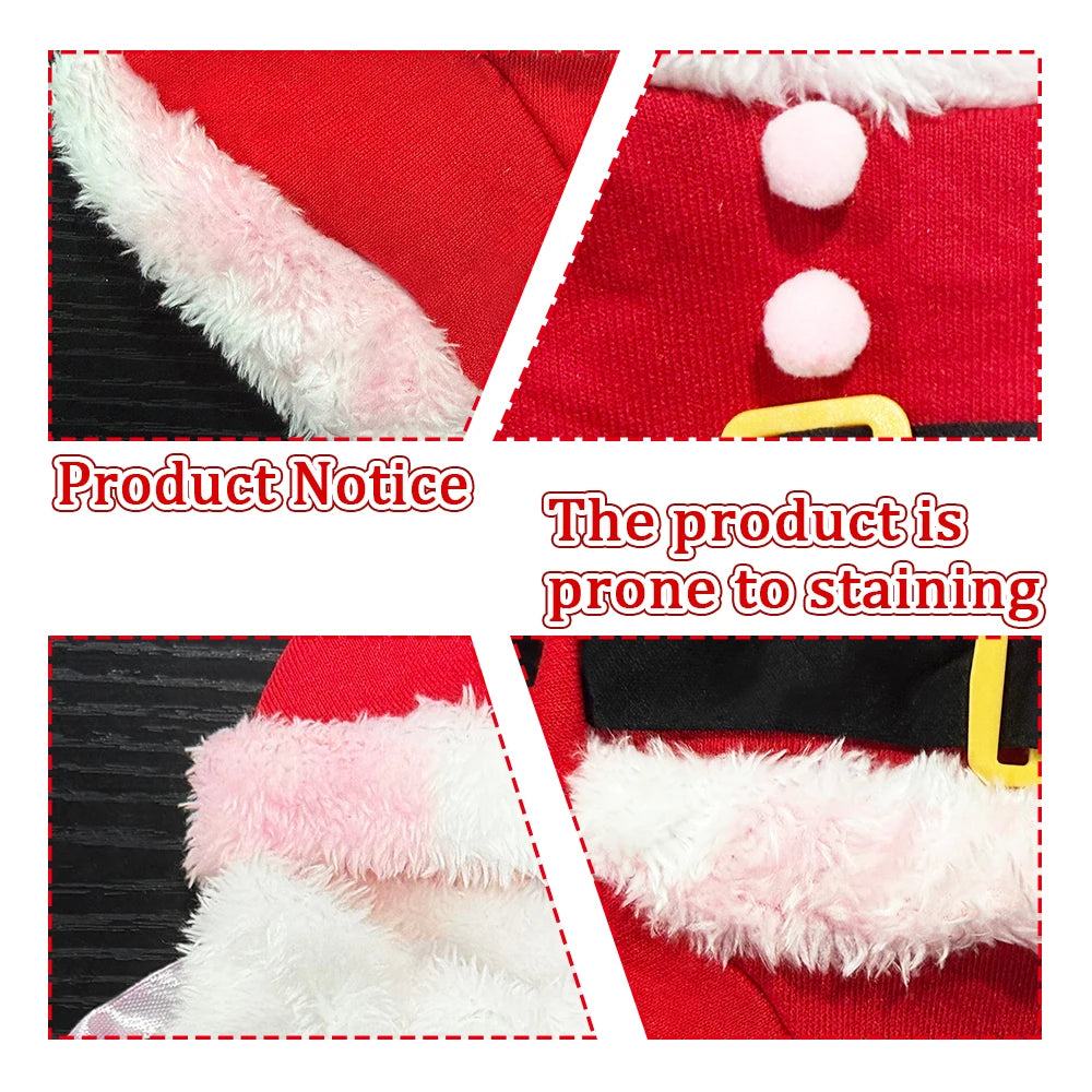 ⭐ Lustiges Hunde Kostüm Weihnachten | Santa Claus Reit-Outfit | Fleece Warm | XS-XL