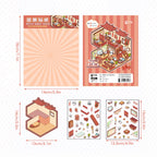 3D DIY House Sticker Scene Handmade Isometric Miniature Room Sticker 3D Visual Stickers PET Creative Gifts for Kids