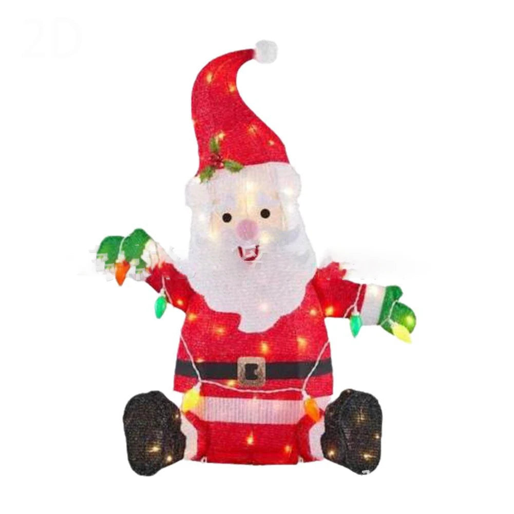 ⭐ LED Weihnachtsdeko Garten Hund | Beleuchtete Acryl Figur 35cm | Batteriebetrieben Aussen