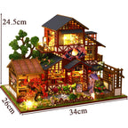 ⭐ DIY Miniatur Haus Bausatz Holz | Asiatischer Teegarten & Puppenhaus | Modellbau 14+ Deko