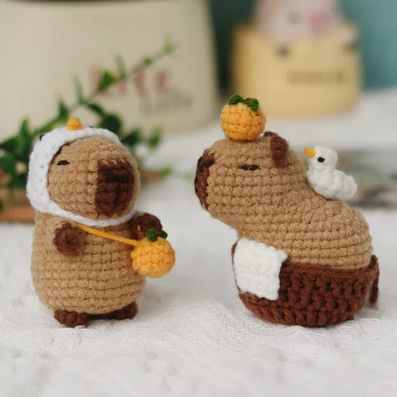 ⭐ DIY Häkelset Capybara | Anfänger Amigurumi Kit | Wasserschwein mit Video & Garn